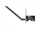 Адаптер Wi-Fi/ AC650 Dual Band Wi-Fi PCIe Adapter, 433Mbps at 5GHz + 200Mbps at 2.4GHz, 1 5dBi Antenna, Windows 10/ 11, Dual Brackets, Windows 10/ 11; (WE650)