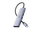 USB-концентратор Netac Hub WF13, Type-C to USB3.0+USB2.0*2+100W PD+HDMI (repl. NT08WF13-30GR), (WF13GYCN)