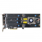 RAID-контроллер Areca ARC-1686-6NOD PCIe 4.0 x8 Full Height, 6 x M.2 Connector, Tri-mode interface at each M.2 bays - 12Gb/ s SAS/ SATA / Gen 4.0 PCIe (NVMe), RAID 0, 1, 10, JBOD, Hold-up Supercapacitor Onboard, RTL (ARC-1686-6NOD)