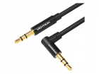 Кабель Vention аудио Jack 3, 5 mm M/Jack 3, 5 mm M угол 90 - 1, 5м Черный (BAKBG-T)