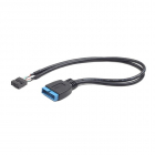 Переходник Cablexpert CC-U3U2-01 Внутренний USB2 - USB3 кабель, 9pin/ 19pin, 0.3m CC-U3U2-01 (083867) (CC-U3U2-01)