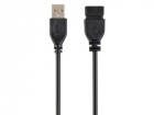 Кабель удлинитель USB2.0 Pro Cablexpert CCP-USB2-AMAF-10 AM/ AF, 3.0м, экран, черный, пакет (041959) (CCP-USB2-AMAF-10)