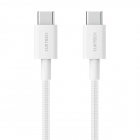 USB кабель CukTech Type-C to braided cable 1.5m 3A 60W CTC315P white (CKCTC315PCHW)