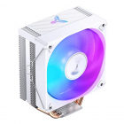 Кулер для процессора/ CPU Cooler JONSBO CR-1000E (210W, 4-pin PWM, 154mm, Al/ Cu, 4x6mm, FRGB, 1x120mm, 59.48CFM, 32.0dBA, 1500RPM, S: 1700/ 1200/ 115X, White) (CR-1000E WHITE)