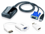 Изображение для КВМ переключатель ATEN Laptop USB KVM Console Crash Cart AdapterVC925 kit (CV211CP-AT) - 2 из 2