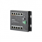 Коммутатор Dahua 8-портовый неуправляемый с РОЕ, (DH-PFS3111-8ET-96-F)