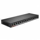 Коммутатор Dahua 16-port Gigabit RJ45 16-port PoE Switch, 190W, Metal case (DH-SG1016P)