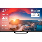 Телевизор QLED/ Телевизор QLED Haier 43" HQLED S2 Pro Frameless черный 4K Ultra HD 60Hz MEMC DVB-T DVB-T2 DVB-C DVB-S2 USB WiFi Smart TV (RUS) (DH1PMAD00RU)