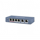Коммутатор Hikvision DS-3E0106HP-E 4x100Мбит/ с 2PoE+ 1PoE++ 60W неуправляемый (DS-3E0106HP-E)