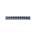 Коммутатор Hikvision DS-3E0510P-E 9x1Гбит/ с 1SFP 8PoE+ 110W неуправляемый (DS-3E0510P-E)