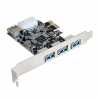 Контроллер Exegate Контроллер ExeGate EXE-367 (PCI-E x1 v2.0, 3*USB3.0 ext. + 1*USB3.0 int., разъем доп.питания, VIA Labs Chipset VL805) (EX283720RUS)