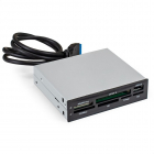 Картридер Exegate Картридер USB3.0 ExeGate <CR-611U3> (внутренний, 3.5, мультиформатный: SD/SDHC/SDXC/MMC/microSD/T-Flash/CF/MS/MS micro/XD, 1 доп.порт USB3.0, черный, металл) (133273) (EX293028RUS)