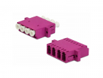Изображение для Hyperline FA-P11Z-QLC/QLC-N/WH-MG Оптический проходной адаптер LC-LC, MM, quadro, 4 волокна, корпус пластиковый, маджента, белые колпачки (FA-P11Z-QLC/QLC-N/WH-MG) - 2 из 2