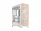 Корпус ПК без блока питания/ Case Fractal Design Meshify 3 Ambience Pro RGB TG Light Tint, Full-Tower, 3x140mm ARGB, 2xUSB-A 3.2 + 1xUSB 3.2 Type-C, E-ATX, ATX, mATX, mITX, White (FD-C-MES3A-05)