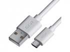GCR Кабель 0.3m MicroUSB, белый, быстрая зарядка, 28/ 24 AWG, GCR-53361 (GCR-53361)