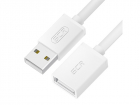 GCR Удлинитель 0.5m USB AM/AF, белый, 28/24 AWG, медь (GCR-UEC5M-BB-0.5M)