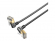 Миниатюра товара - Патч-корд Vention прямой STP cat.8, RJ45 угол 360 - 1м. Черный (IKLBF)