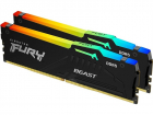 Оперативная память Kingston 64GB 5600MT/s DDR5 CL36 DIMM (Kit 2*32Gb) FURY Beast RGB EXPO 1 Year Warrаnty (KF556C36BBE2AK2-64)
