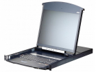 КВМ переключатель ATEN 1L/ 1R 8p C5 D.Rail LCD KVM over IP SW (KL1108VN-AXA-RG)