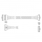 Кабель L285MM004-SD-R Cable MCIO x8 74P (прямой Straight Type) -TO- MCIO x8 74P (угловой Right Angle) , 85 Ohm, L:80cm (L285MM004-SD-R)