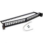 Патч-панель наборная Lanmaster LAN-PPAR24OK-UTP 19" 1U 24xRJ45 UTP (LAN-PPAR24OK-UTP)