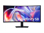 Монитор Samsung 40" Odyssey S85TH S40H850TAI Curved (VA 16:9 5120x2160x144Hz 4ms 350cd 3000:1 178/178 1,07B DP; HDMI; TB(140Вт); USB3.2x5; RJ45 Spk HAS Tilt Swiv БП внутр VESA Black (LS40H850TAIXCI)