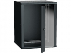 Шкаф LINEA W 18U 600x600 мм дверь стекло, RAL9005 (LWR5-18U66-GF)