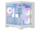 корпус 1STPLAYER MEGAVIEW MV5-TP ARGB White / mATX / 3x120mm ARGB fans / MV5-TP-WH-2FC7R-W-1FC7-W (MV5-TP-WH-2FC7R-W-1FC7-W)