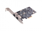 Сетевая карта/ Intel I225-V, PCIe x2, 2-Port 2.5G 4-Speed Network (10/100/1000/2500 Mbps) adapter (N-700)