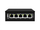 Промышленный коммутатор Gigabit Ethernet/ Промышленный коммутатор Gigabit Ethernet на 5GE RJ45 портов. Порты: 5 x GE (10/100/1000Base-T). Встроенная грозозащита 6кВ. Питание: 3 x входа DC9-57V(6W). БП в комплект НЕ входит. Монтаж на DIN-рейку или на стену (крепление в комплекте). Поддержка режима CCTV: Увеличение расстояния передачи данных до 250м, изоляция портов (VLAN). Размеры (ШхВхГ): 37х108х90мм. Вес: 0, 47кг. Рабочая температура: -40…+80°С. (NS-SW-5G/I)