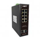 Промышленный коммутатор Gigabit Ethernet на 8GE + 2 GE SFP порта/ Промышленный коммутатор Gigabit Ethernet на 8GE + 2 GE SFP порта. Порты: 8 x GE (10/ 100/ 1000Base-T) + 2 x GE SFP (1000Base-X). Встроенная грозозащита 8кВ. Питание: 2 x входа DC12-57V(20W). БП в комплект НЕ входит. Монтаж на DIN-рейку. Размеры (ШхВхГ): 47x145x134, 5мм. Рабочая температура: -40…+80°С (NS-SW-8G2X/ I)