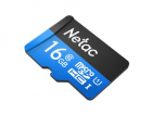 Носитель информации Netac P500 Standard 16GB MicroSDHC U1/C10 up to 90MB/s, retail pack with SD Adapter (NT02P500STN-016G-R)