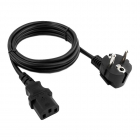 Кабель питания Cablexpert PC-186-1.5-1.5M черный, 1.5м, Schuko- C13, Сечение провода 3x1кв.мм, с заземлением, пакет (PC-186-1.5-1.5M)