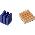Набор радиаторов ACD RA207 Golden (14x12x5mm) + Blue (9x9x12mm) Heat Sink set for Raspberry Pi3 B, Pi3 B+, Pi4 (RA207)