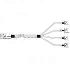 Кабель Amphenol RHS36-0559 HDmSAS SFF8643 -to- 4*SATA, SAS 2.1 (6G), 100cm (C43SATA) (RHS36-0559)