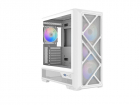 Корпус ПК без блока питания/ Case SAMA S41 White, Midi-Tower, TG, 4x120mm ARGB, 2xUSB 3.0 + 1xUSB 3.2 Type-C, ATX, mATX, mITX White (S41-WHAMA4X1-GL)
