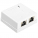 Миниатюра товара - Hyperline SB1-2-8P8C-C6-SH-WH Розетка компьютерная RJ-45(8P8C), категория 6, экранированная, двойная, внешняя, Dual IDC, (SB1-2-8P8C-C6-SH-WH)