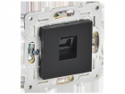 Розетка компьютерная/ SKANDY Розетка компьютерная RJ-45 кат.5E SK-K01Bl черный (SK-K10-1-K02)