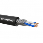 NOVACORD Star Quad 4x0, 20 FRNC-C - Кабель квадропольный микрофонный, сценический, студийный Star Quad, структура: 4х0.20 мм2 (40х0.08 мм), многожильная медь, AWG 24, плетеный медный экран (94%), внеш. диаметр 6.0 мм, внеш. оболочка (FRNC-С/LSZH).. (STAR QUAD 4X0.20 FRNC-C)