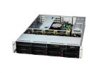 Серверная платформа/ Supermicro Server SYS-522B-WR (2U, single E2 LGA4710, 8xDDR5 RDIMM, 8 x 3.5"/2.5" SATA/SAS (up to 4 NVMe), 2xM.2 PCIe 5.0 x2 NVMe, 2x1GbE , 2x1000W Redundant) (SYS-522B-WR)