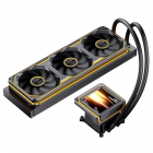 Система жидкостного охлаждения/ Water Cooling System JONSBO TX-360 Black (325W, 360mm, LED, Black, ARGB/ Fans: 3x120mm, 62.4CFM, 37.3dBA, 2400RPM/ Pump height 70.6mm, 5000RPM, Rad thickness 27mm/ S: 1851, 17XX, 1200, 115X, AM5, AM4) (TX-360 BLACK)
