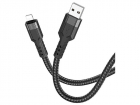 Кабель Hoco U110 iP USB (m)-Lightning (m) 1.2м черный коробка (U110 IP)