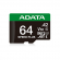 Миниатюра товара - Карта памяти/ ADATA 64GB microSDXC UHS-I U3 V30 with SD adapter 160/140 MB/s (UD64GUI3V30A2SP-RA1)