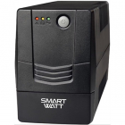 Источник бесперебойного питания SMARTWATT ИБП линейно-интерактивный, 1050/ 600 ВА/ Вт, напольный, LED индикация, розетки Shuko - 2 шт., встр. АКБ 1*9 Ач (3703020390009) (UPS UNI 1050E)