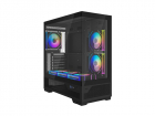 Корпус ПК без блока питания/ Case SAMA V43 Black, Midi-Tower, TG, 6x120mm ARGB, 2xUSB 3.0 + 1xUSB 3.2 Type-C, ATX, mATX, mITX Black (V43-BKADA6X1-GL)