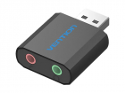 Внешняя звуковая карта Vention USB Черная (VAB-S17-B)