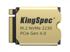 Твердотельный накопитель/ Kingspec SSD XF-1TB 2230, 1024GB, M.2(22x30mm), NVMe, PCIe 4.0 x4, R/ W 5000/ 4400MB/ s, IOPs н.д./ н.д., TBW 1200, DWPD 1.07 (3 года) (XF-1TB 2230)
